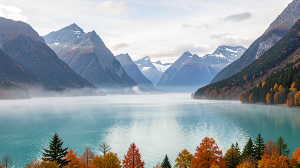 Queenstown lake and mountain scenery